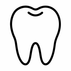 tooth isolated on white