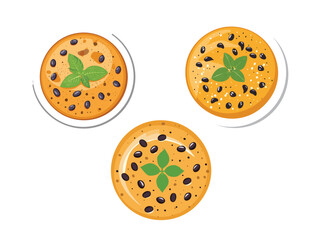 Obraz premium vector illustration of an indian food Dal Makhani (Black Lentil Curry)