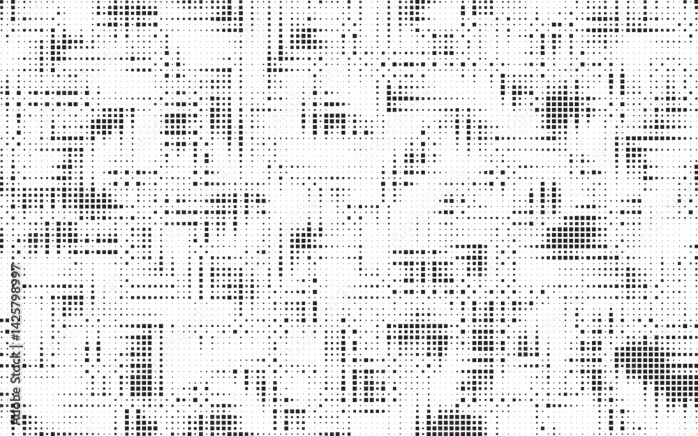 Aufkleber grunge halftone black dot texture background. halftone effect vector background. vector illustrator.