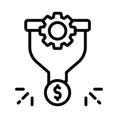 Conversion Vector outline icon. Eps10 file 