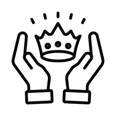 Competitive Advantage Vector outline icon. Eps10 file 