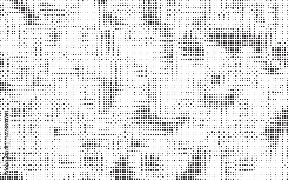 Aufkleber grunge halftone black dot texture background. halftone effect vector background. vector illustrator.