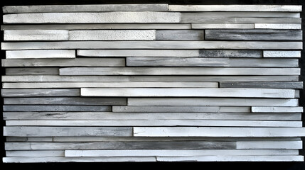 Grey stone wall texture background, horizontal stripes, modern design, interior architecture