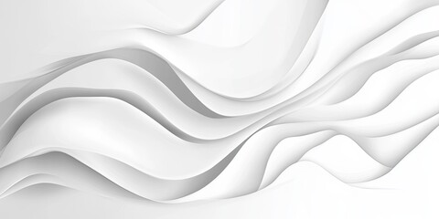 Abstract White and Grey Wave Background