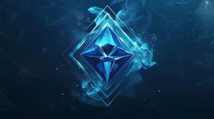 A telegram channel logo for a blog feed in crypto and defi, Generative AI illustrations.