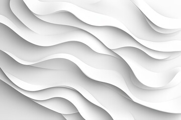 Fototapeta premium Abstract White Wave Background Texture