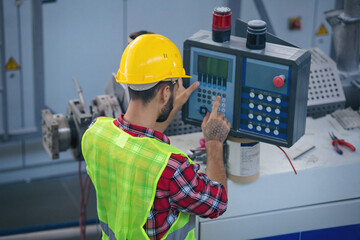 Workers in pvc factory at work