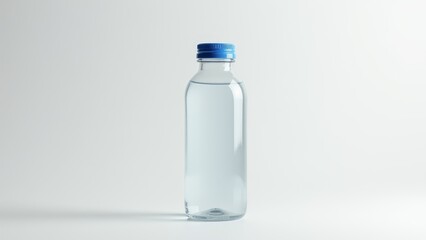 Water Bottle With Blue Cap