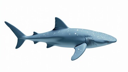 Fototapeta premium Whale Shark Isolated On White Background