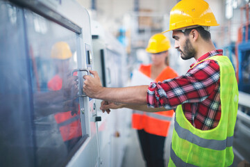 Workers in factory