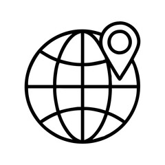 Globe location map world earth geography global navigation position travel marker pinpointing 90