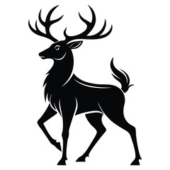 deer silhouette vector art