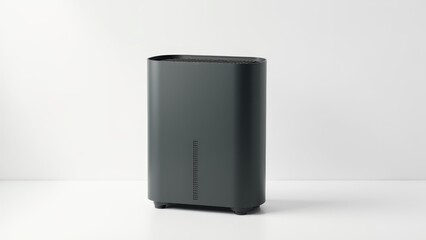 Modern Dehumidifier On White Background Studio