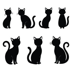 Fototapeta premium cat silhouette vector