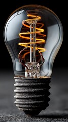 Vintage lightbulb close-up