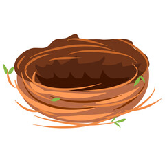 Bird nest Illustration 
