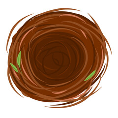 Bird nest Illustration 