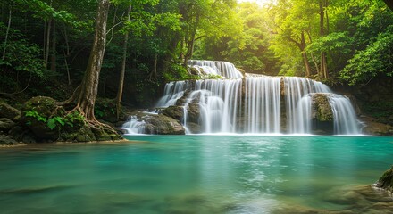 Paradise Found: The Multi-tiered Erawan Waterfall
