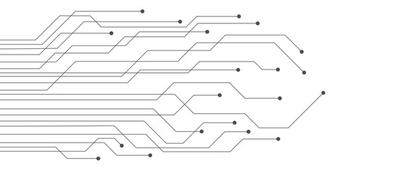Abstract Vector Circuit Board Design for Digital Technology Theme 