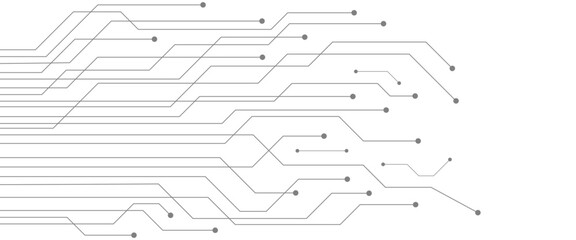 Abstract Vector Circuit Board Design for Digital Technology Theme 