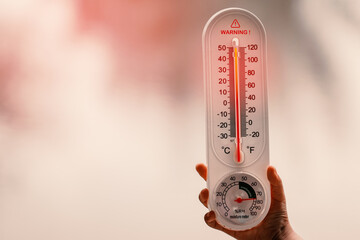 Extreme heat warning temperature rising above 100°f urban setting safety awareness public health...