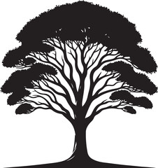 Obraz premium Big Tree silhouette design vector.