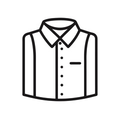 Doodle Icon of a Button Up Shirt for Creative Projects