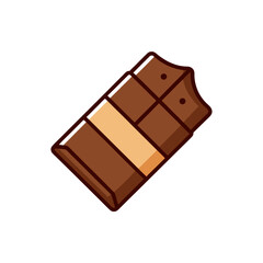 Delicious Chocolate Bar Doodle Icon for Creative Projects