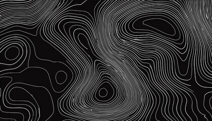 Striking Black White Seamless Topographic Patterns A Timeless Mapping Masterpiece Capturing the Earths Intricate Contours and Dramatic Mountain Ranges