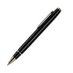 Isolated pen with cap on a white background