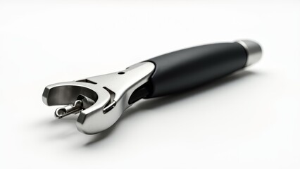 Obraz premium Modern Wine Opener on White Background