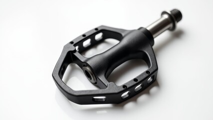 Black Bicycle Pedal Isolated On White
