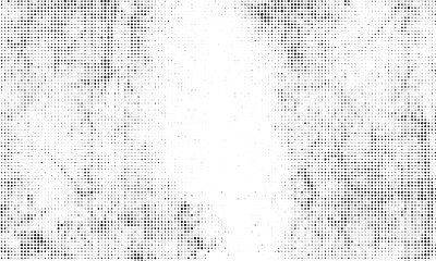 Set of pixel halftone dot, retro grunge texture and gradient paint brush overlay pattern creating a digital comic style technology background with a distressed frame for social media business branding