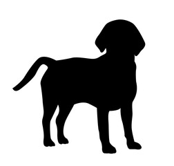 dog silhouette vector