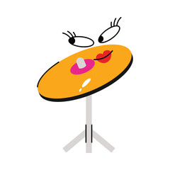 Cymbal vector Sticker. Eps 10 file