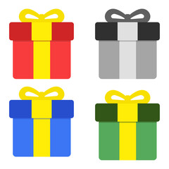 gift boxes vector illustration