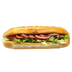 Isolated sandwich on a white background