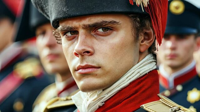 Portrait Of A Historical Military Officer