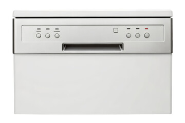 Modern built-in dishwasher front panel view
