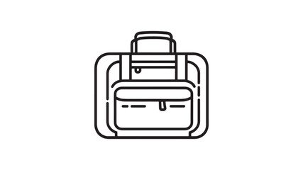Travel Bag Vector line art stylish design for travel lovers