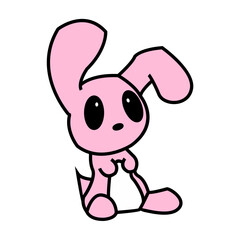 Cute Pink Rabbit.eps
