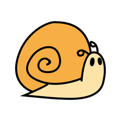 Cute Yellow Snail.eps