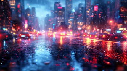 Rainy City Night