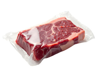 High-Quality Image of Vacuum-Sealed Steak transparent background