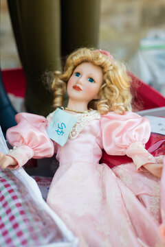 various items at a country market bric a brac stall