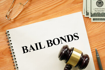 Bail bonds are shown as legal and financial concept