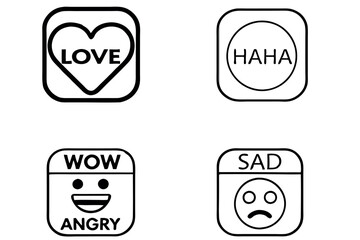 love haha wow sad and angry social media reac 1.eps