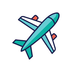 Naklejka premium Doodle Vector Icon of an Airplane for Creative Projects