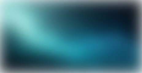 A visually stunning abstract gradient poster featuring a blend of white, teal, blue, and black colors that smoothly transitions across the design.