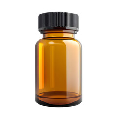 Isolated vitamin bottle on a white background